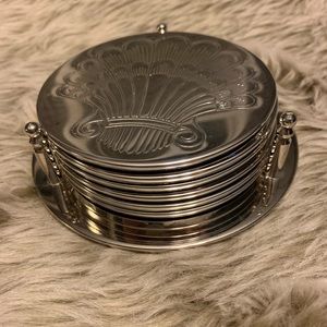 Silver Plated Coaster Set of 6